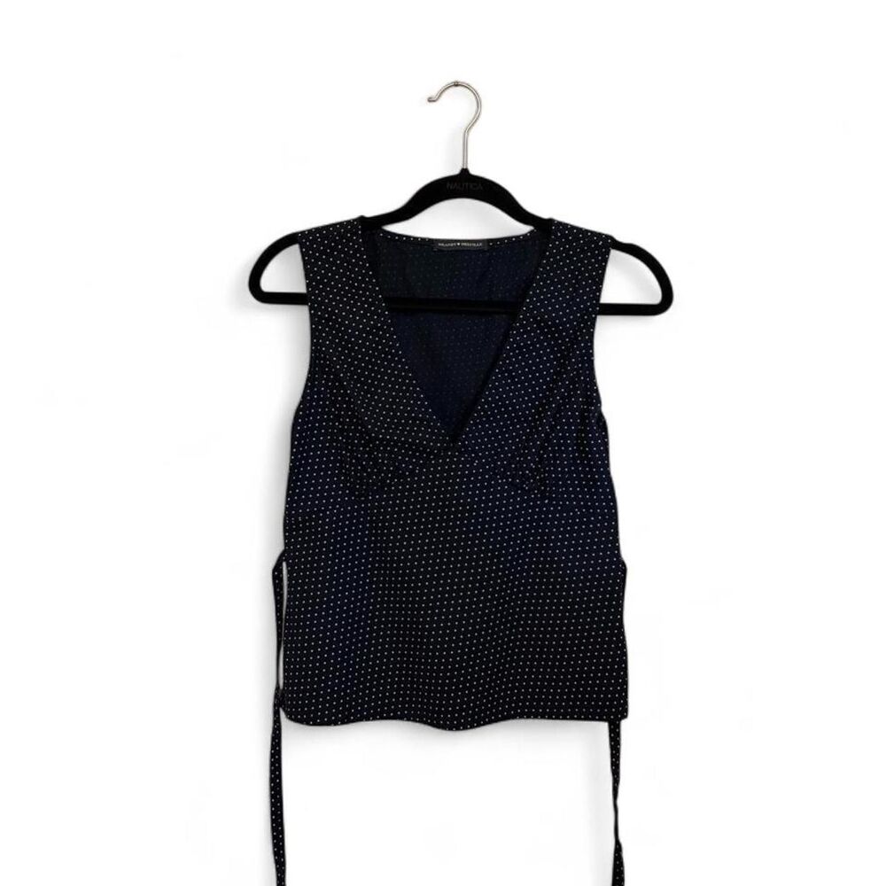 Brandy-melville Women's Navy and Blue Vest